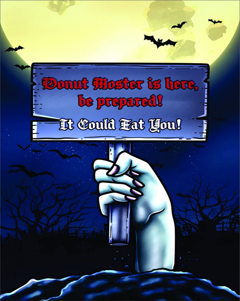Donut Monster is here poster