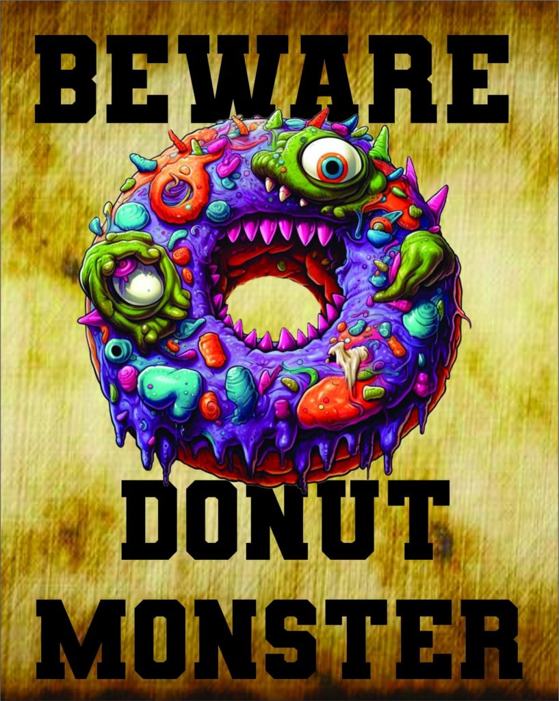 Beware the Donut Monster poster